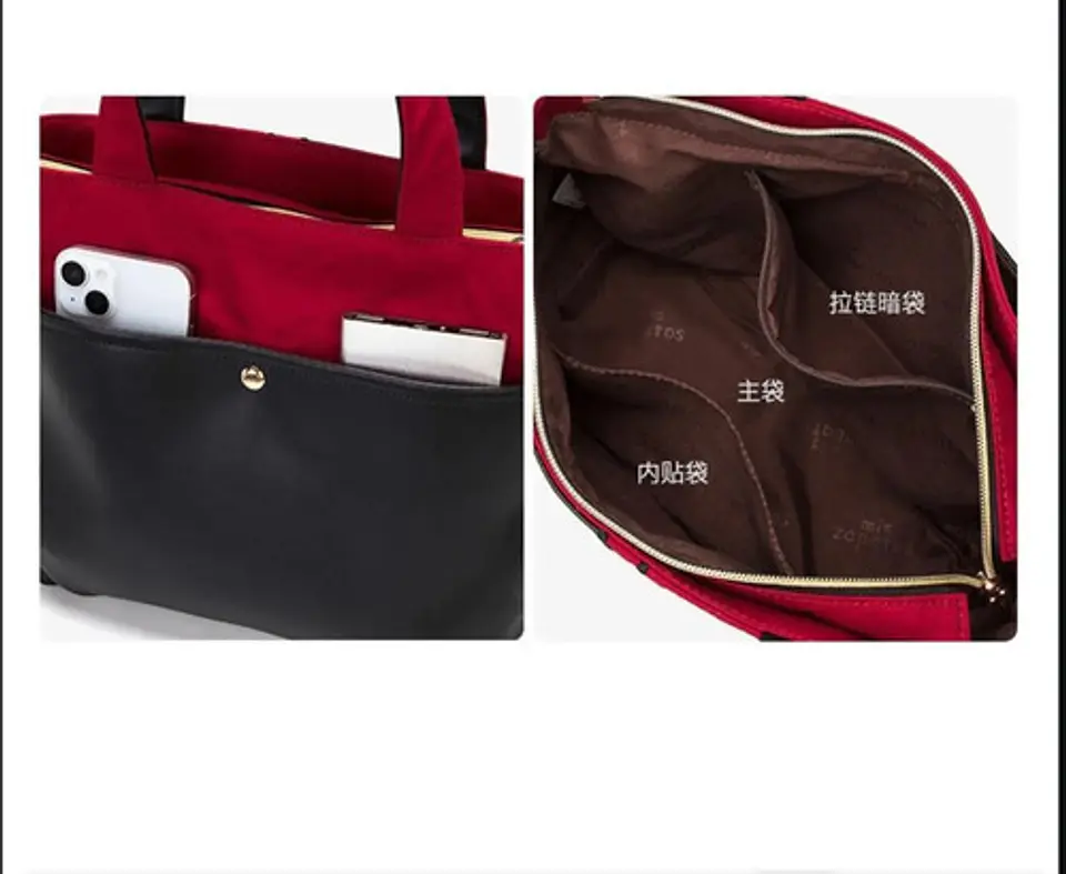 Set Cartera Y Estuche Mis Zapatos Negro Rojo Mujer 4