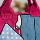 Cartera Mochila Convertible Mis Zapatos Fucsia Sintética - Miniatura 4
