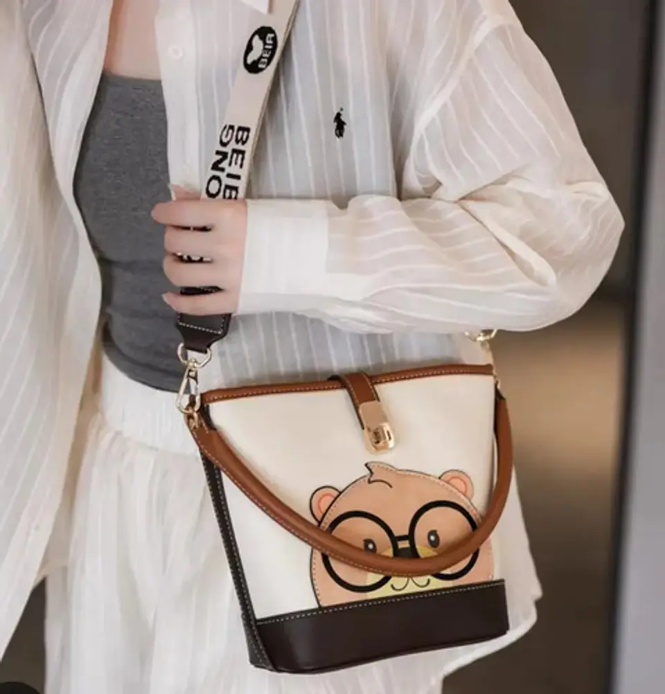 Cartera Beibaobao Beige Mano-hombro Ecocuero Mujer 2