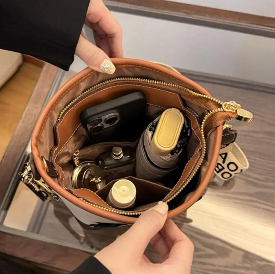 Cartera Beibaobao Beige Mano-hombro Ecocuero Mujer 3