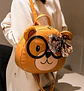 Cartera Bolso Gato Kawaii Con Lentes Y Lazo Lentejuelas - Miniatura 3