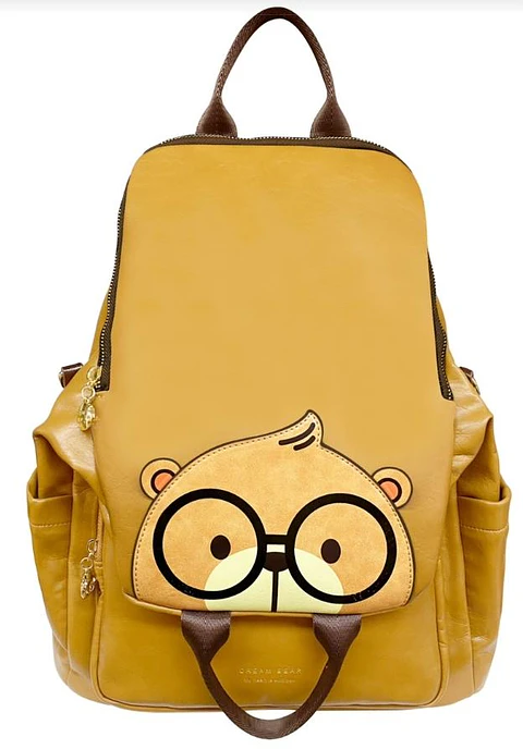 Mochila - Bolso Mujer Cream Bear Edicion Nerd Teddy