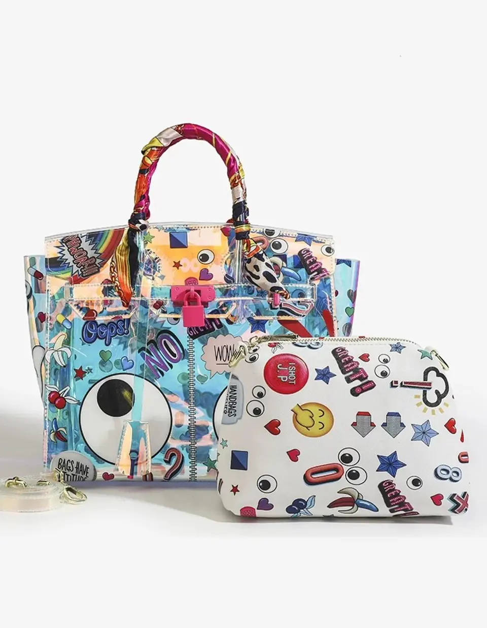 Cartera holografica Eye Theme Pop art  2