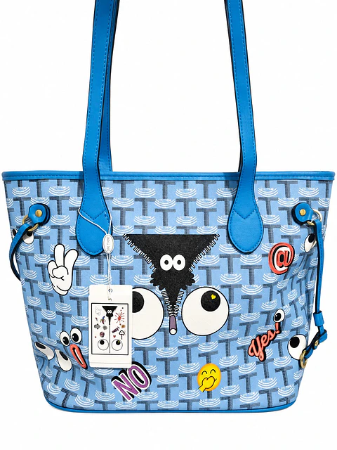 Bolso Tote azul Eye Theme