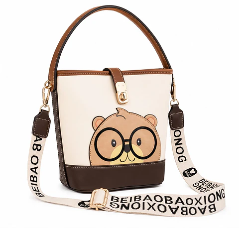 Cartera Beibaobao Beige Mano-hombro Ecocuero Mujer