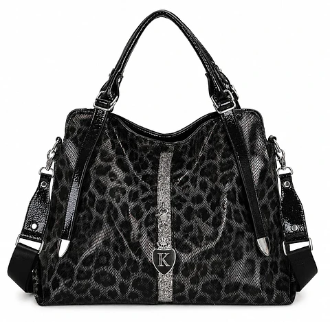 Kaishilan Leopard Glam Bag