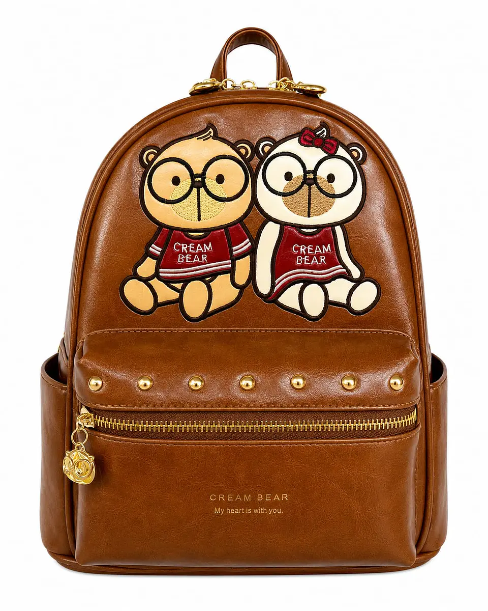 Mochila Cream Bear Vintage Cafe  1
