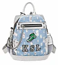 Mochila-Bolso Kaishilan Denin Urban Celeste Plata - Miniatura 1