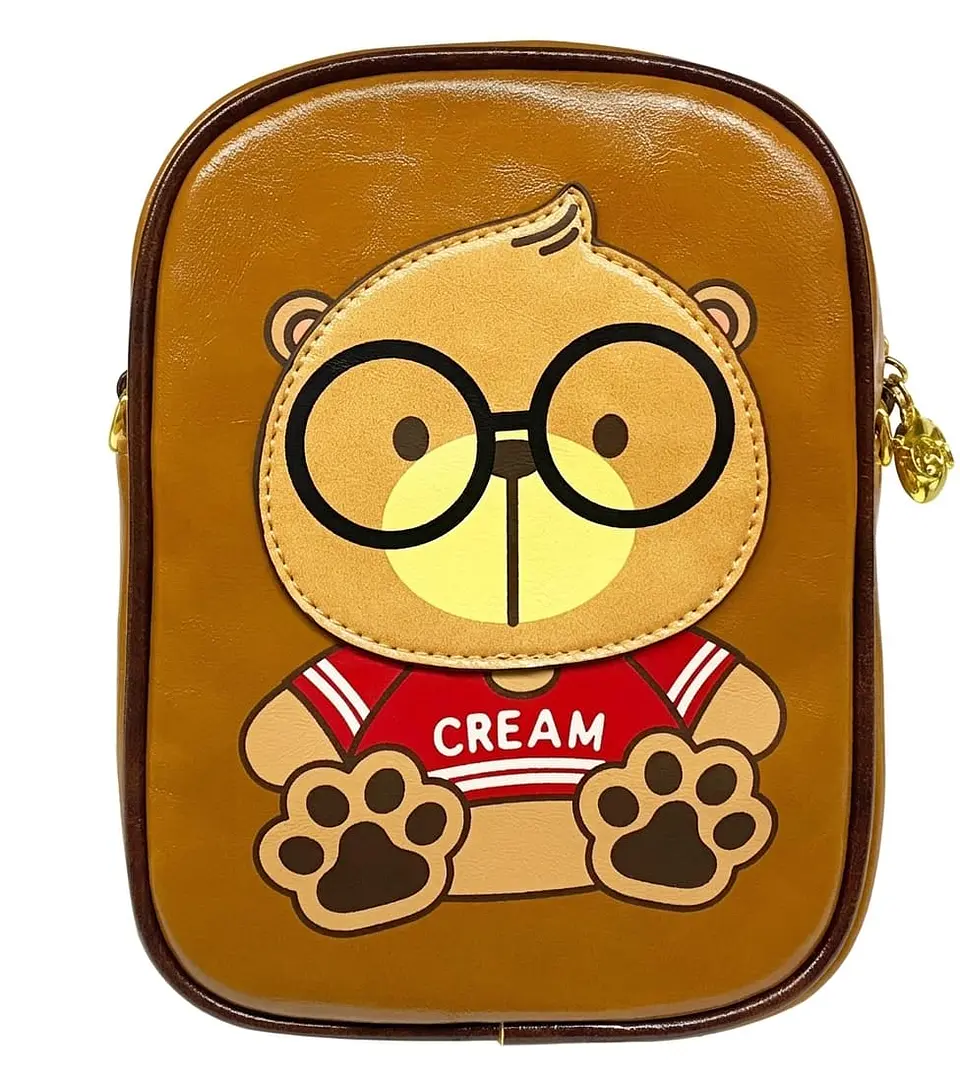 Porta Celular Bandolera Cream bear , Crossbody 1