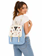 Mochila Eye Theme casual Chic Celeste - Miniatura 2