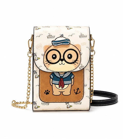 Carteras Cross Mini Gatito Marinero
