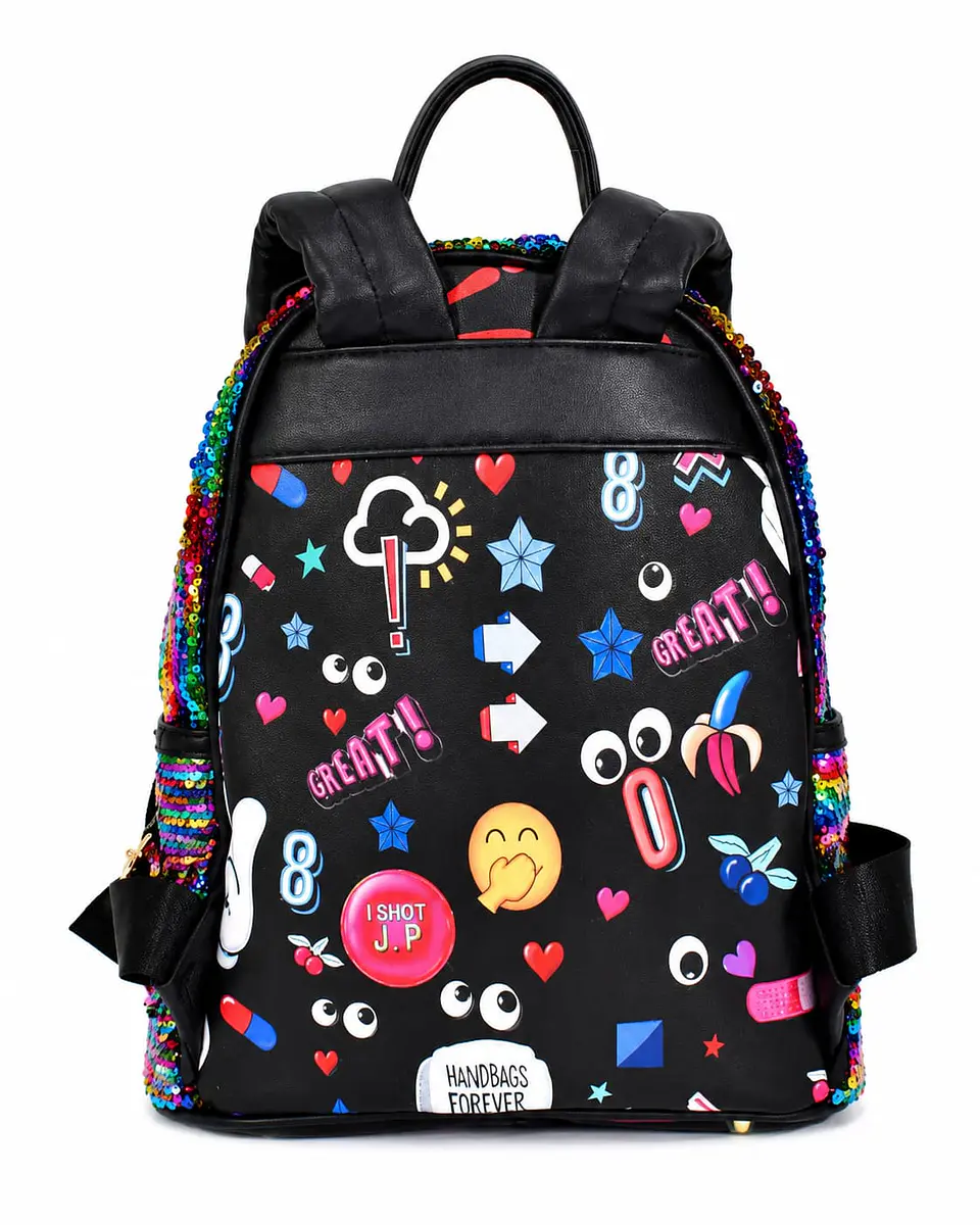 Mochila Eye Theme original Lentejuelas multicolor Premium 2