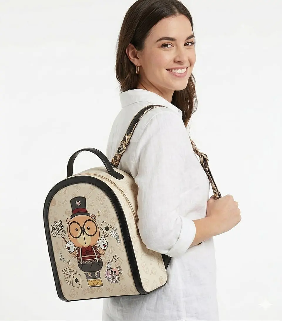Mochila Urbana Diseño Oso Magic Cream bear 2