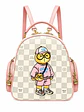 Mochila Bolso Cream Bear rosa cuadrille - diseño urbano - Miniatura 1