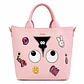 Cartera Eye Theme Rosada – Bolso de Mano y Hombro - Miniatura 1