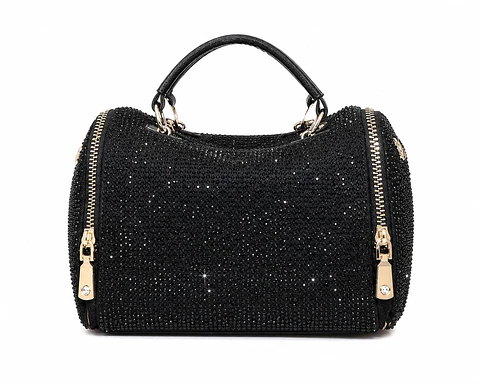 Cartera Brillo Noir Glam Premium