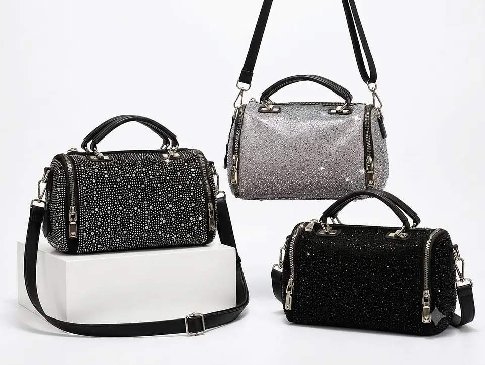 Cartera Brillo Noir Glam Premium 3