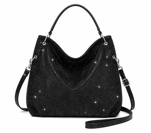 Cartera de brillos Cristal Glam