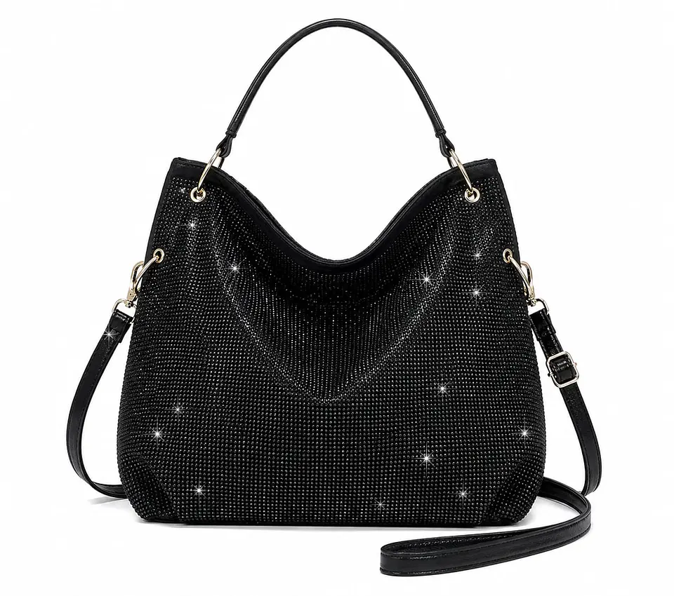 Cartera de brillos Cristal Glam 1