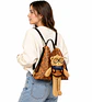 Bolso mochila Creambear Osito vintage cafe 2 en 1 - Miniatura 2