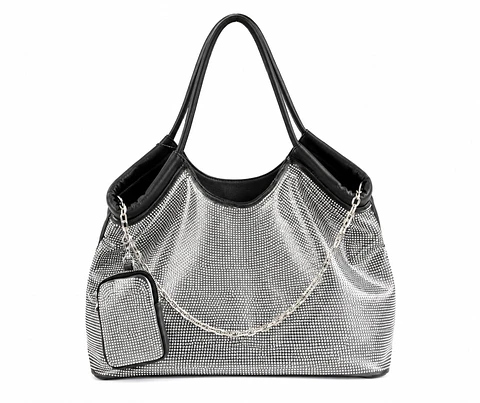 Cartera Glam Shine Silver