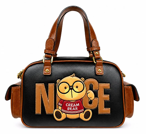 Cartera Cream bear Nice Premium - Mano y Hombro