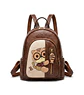 Mochila Mujer Ecocuero Diseño Gato Kawaii Negra - Miniatura 3