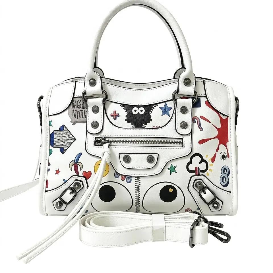 Cartera Eye Theme -White Pop Art 1