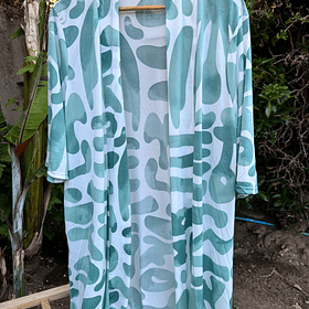 Kimono Santorini - Verde Agua