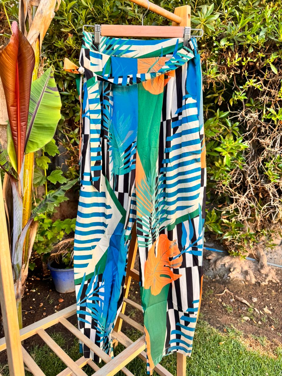 Palazo Hojas y rayas 4