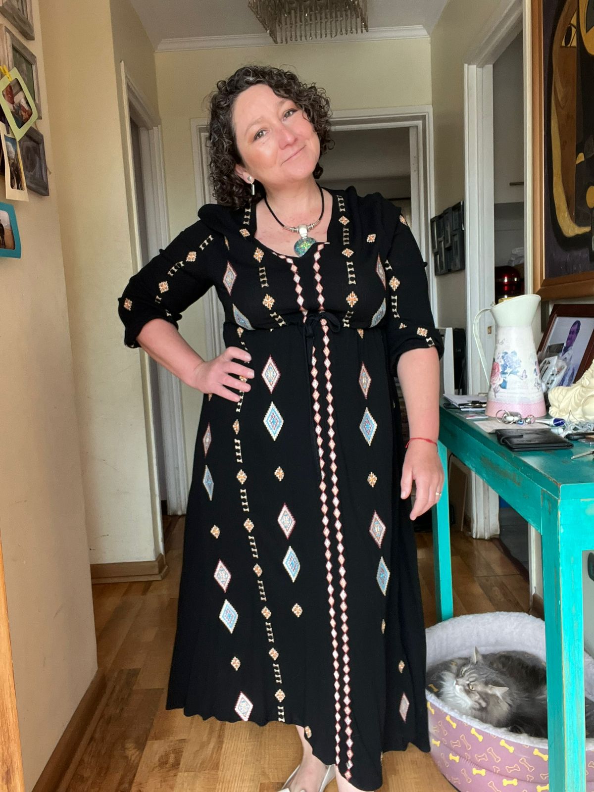 Vestido Boho chic bordado 7