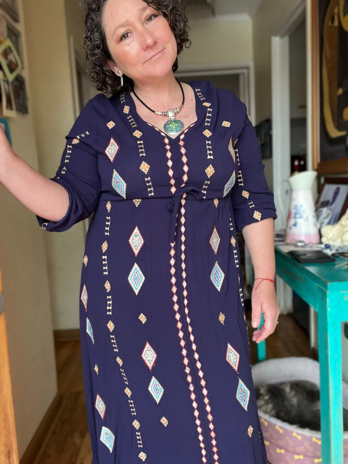 Vestido Boho chic bordado 8