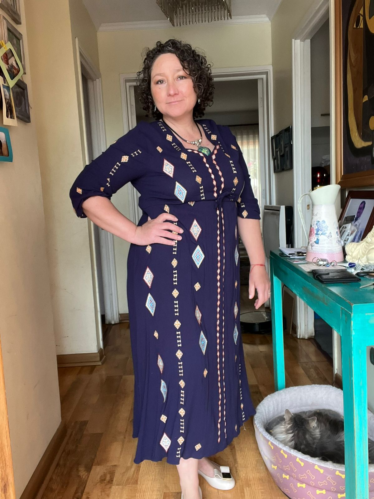 Vestido Boho chic bordado 9