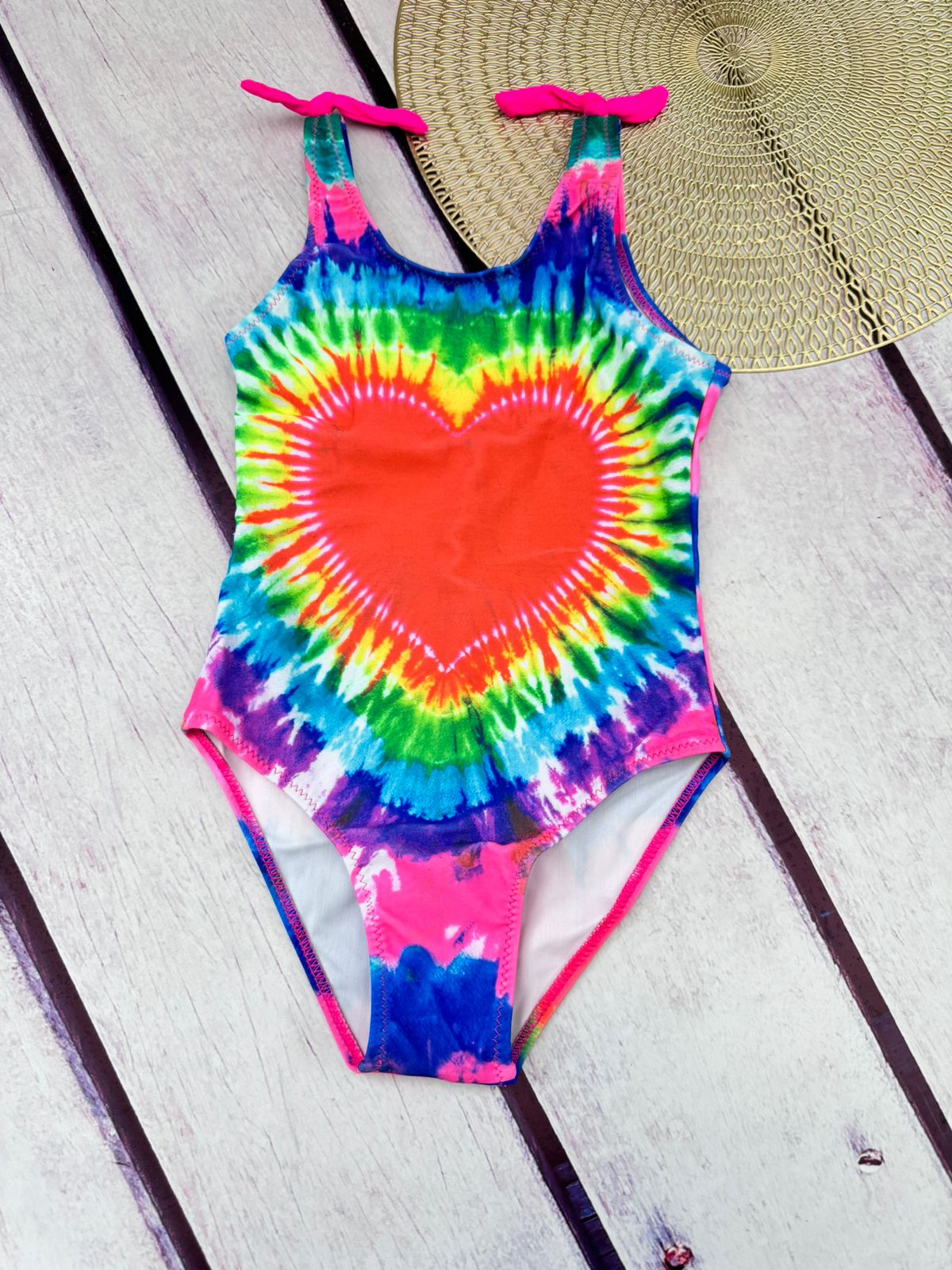 Traje de baño corazon Tye die 1