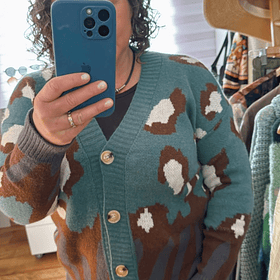 Sweater leopard - Verde