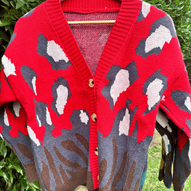 Sweater leopard - Rojo