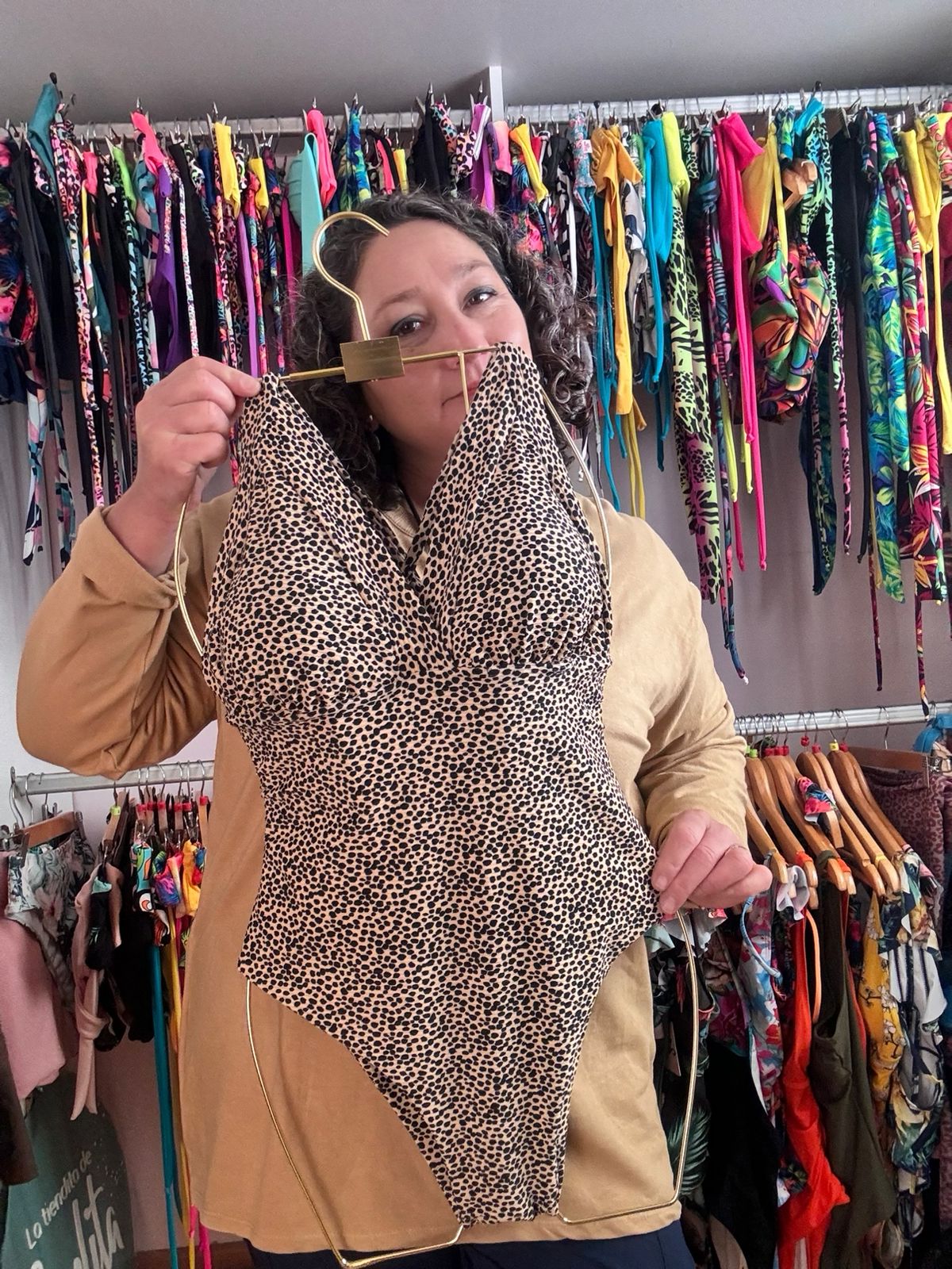 Traje de baño Atenea print lunares 2