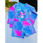 Traje de baño Sirenita Manga larga y short 4