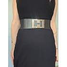 Cinturon ancho hebilla geometrica 2