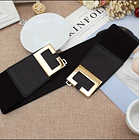 Cinturon ancho hebilla geometrica 3