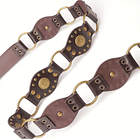 Cinturon boho anillos y mandalas cafe 2