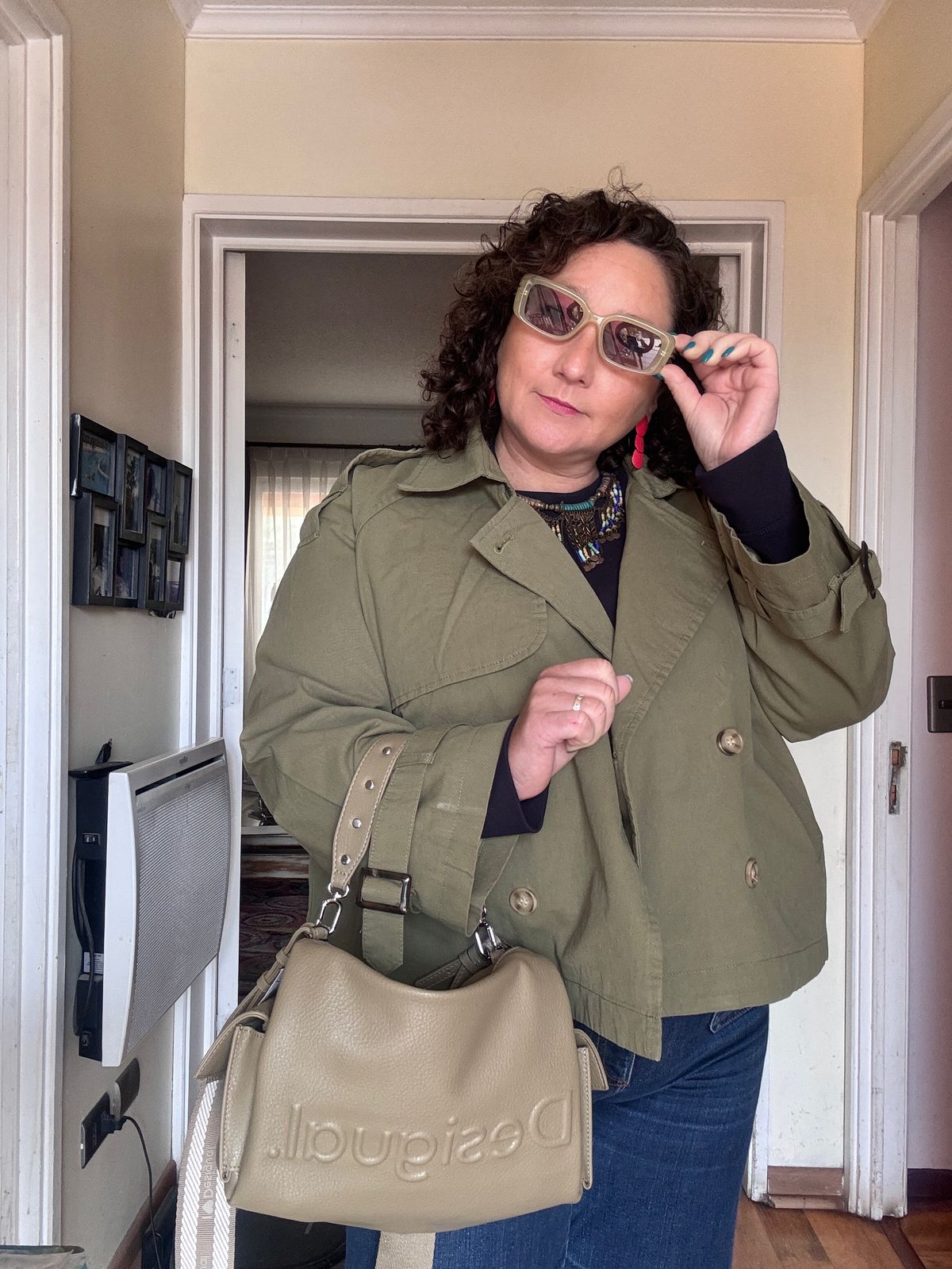 Gabardina Corta Verde militar 2