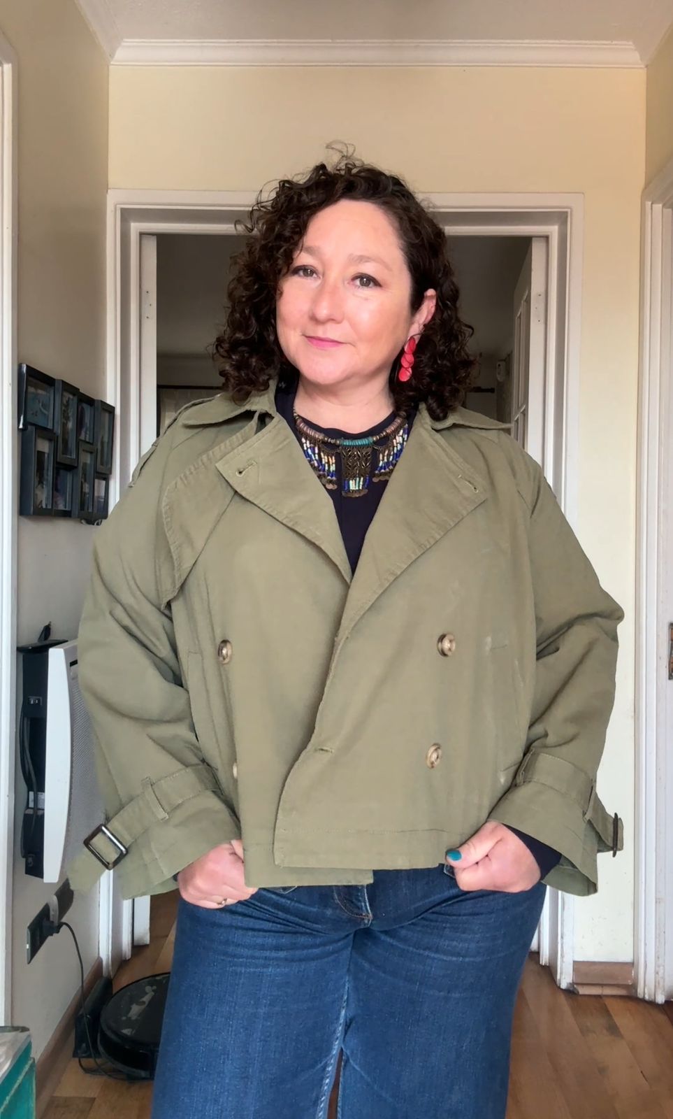 Gabardina Corta Verde militar 1