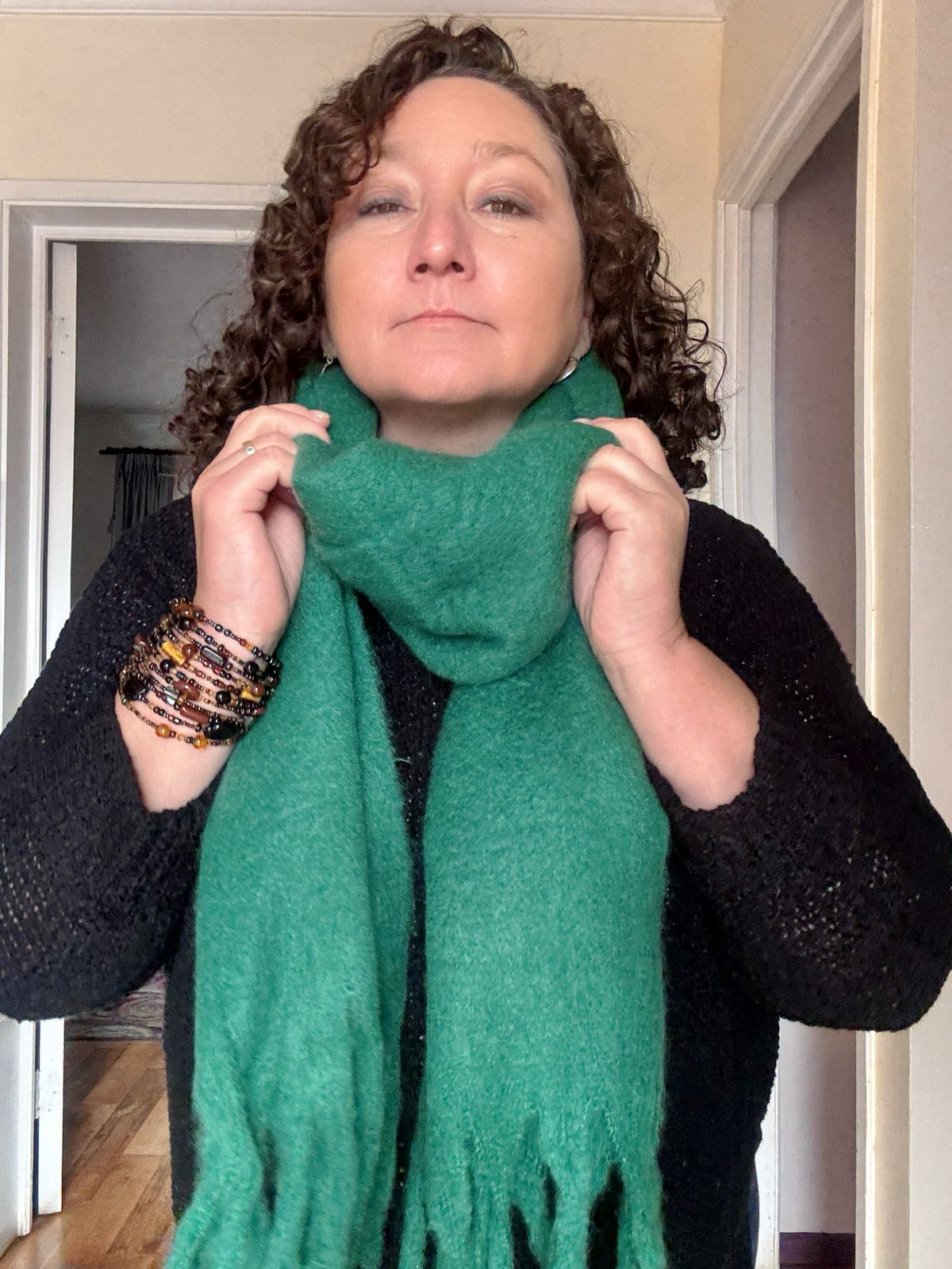 Maxi bufanda Alpaca lisa 3