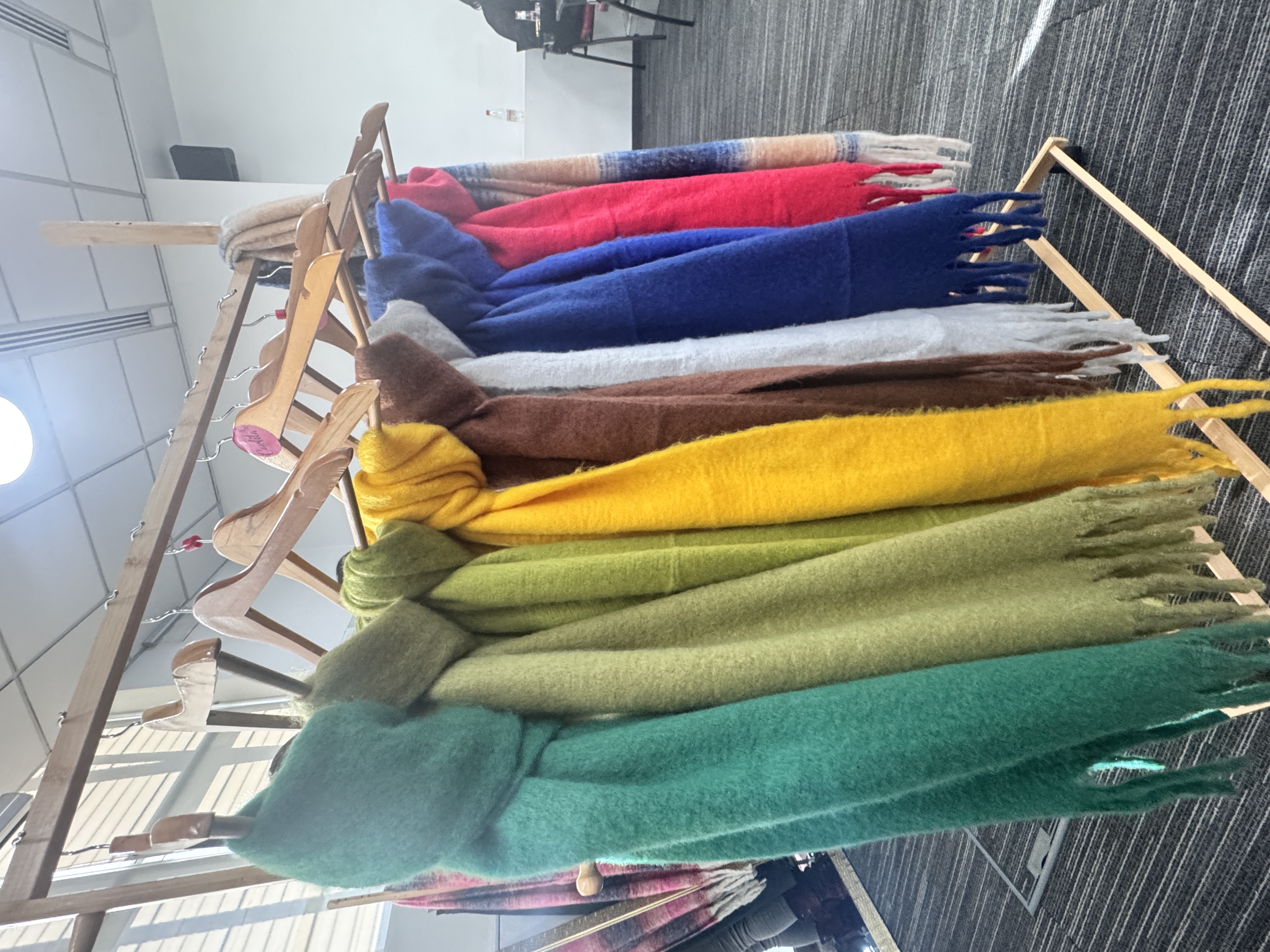 Maxi bufanda Alpaca lisa 6