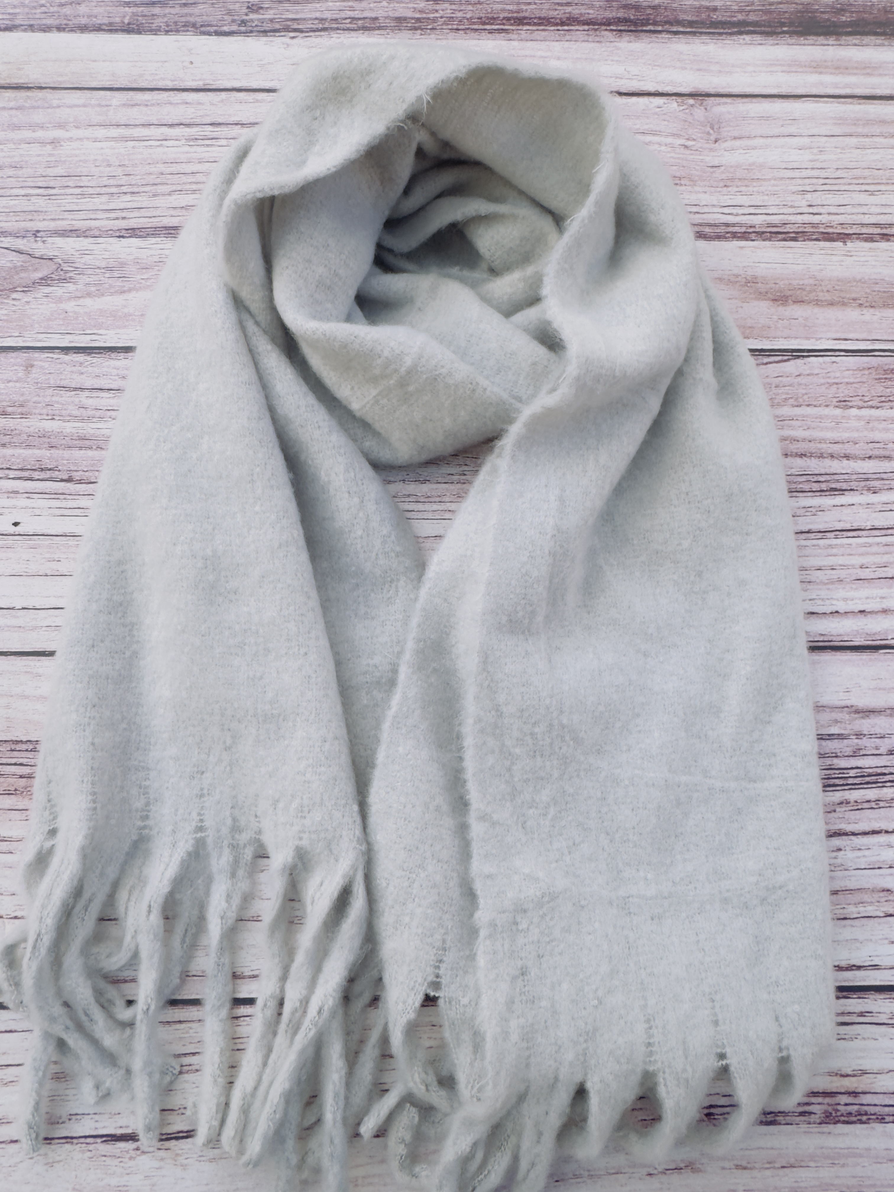 Maxi bufanda Alpaca lisa 7