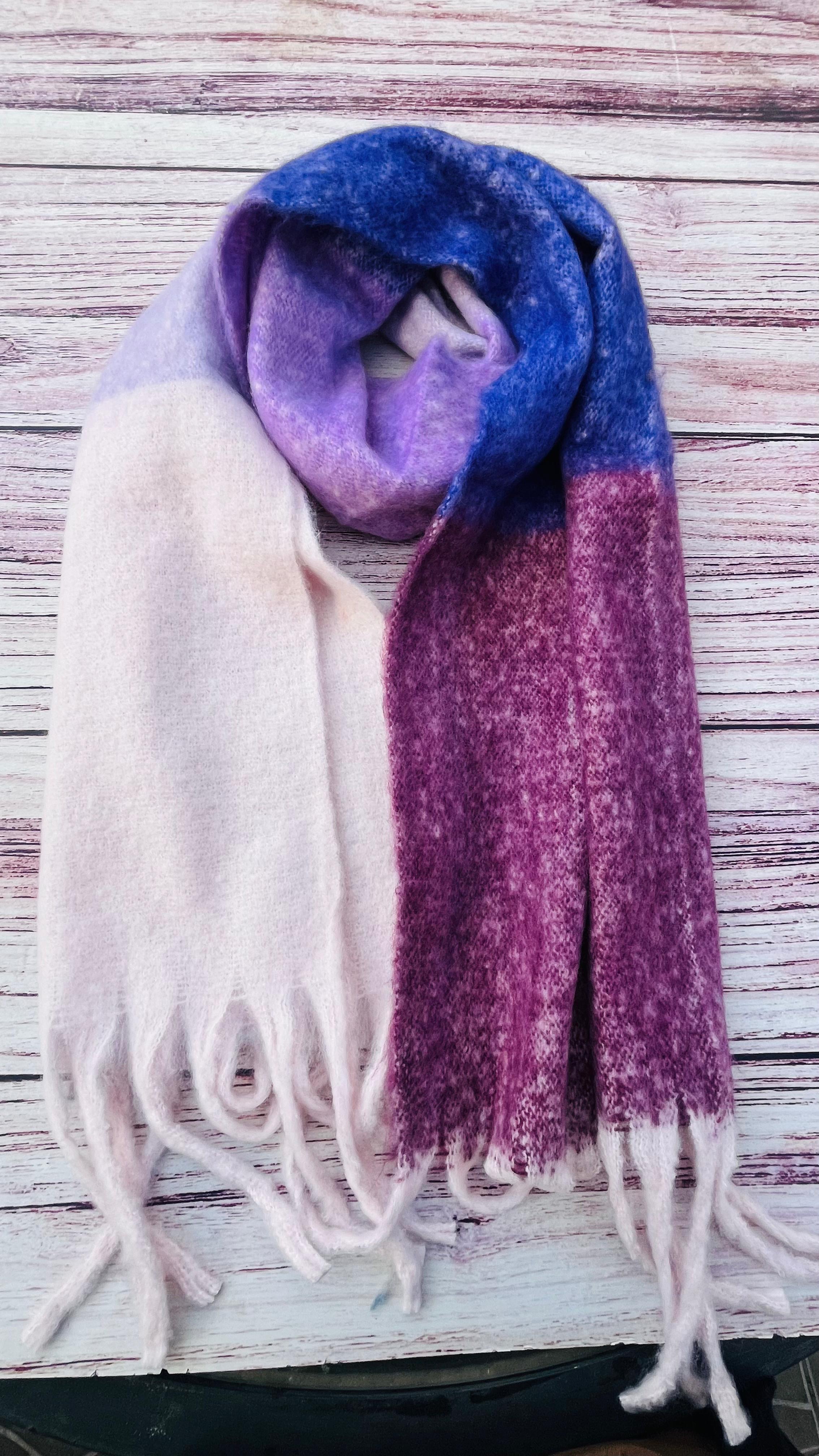 Bufanda Alpaca a cuadros  1