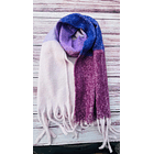 Bufanda Alpaca a cuadros  1