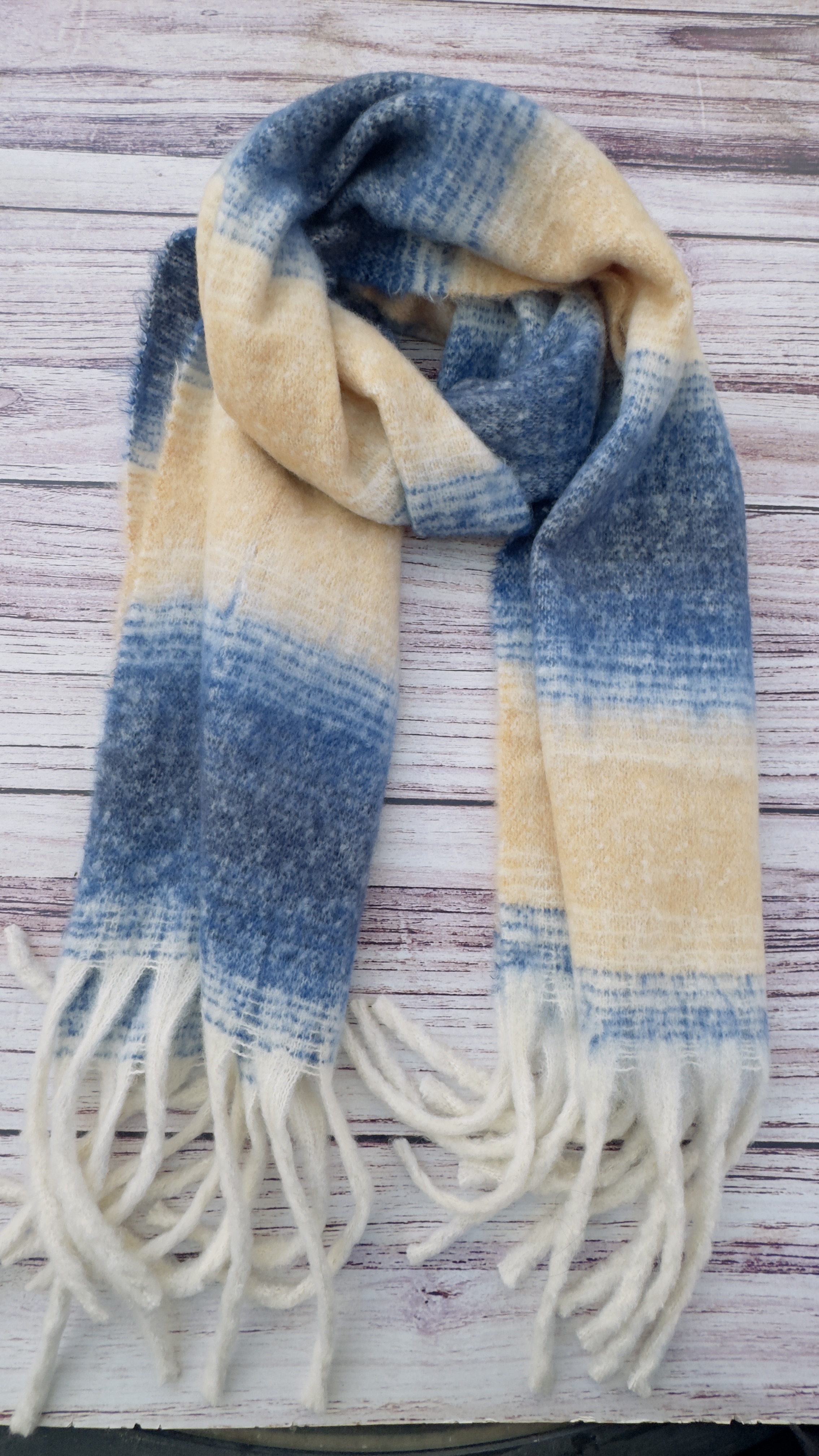 Bufanda Alpaca a cuadros  3