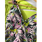 Traje de baño Amalfy hojas pistacho  3